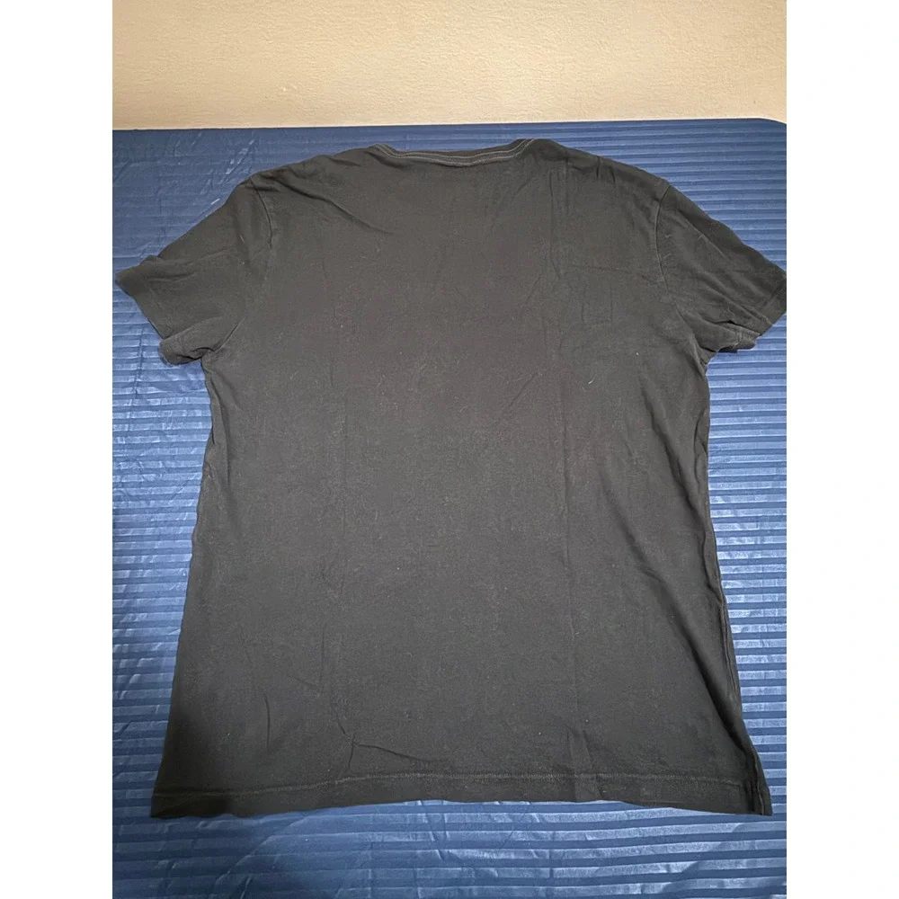 Banana Republic Mens Black Graphic Tee Strength & Honor Lion Crest Shirt Small